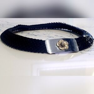 Streatchy 1980s "fish scale" Black Belt